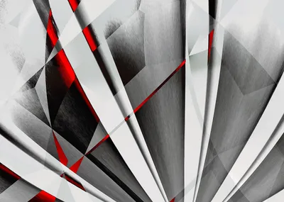 Wandbild Motiv: Abstractum in Rot Grau