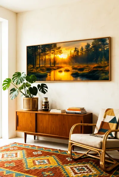 Raumansicht: Sonnenaufgang Erwachen der Natur