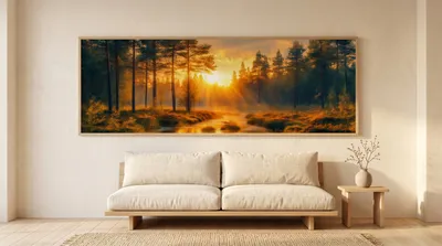 Raumansicht: Sonnenaufgang Erwachen der Natur
